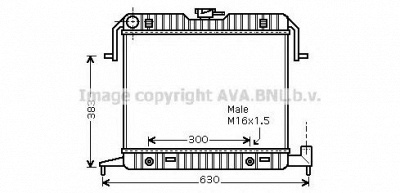 AVA QUALITY COOLING ol2085 -  Радиатор, охлаждение двигателя